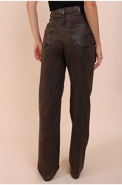 Calca-jeans-reta-like-leather-marrom-animale-jeans-centro