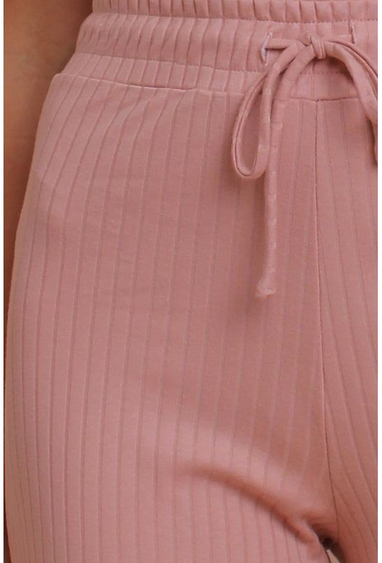 Calca-de-malha-pantalona-rosa-pequia-detalhe Calca-de-malha-pantalona-rosa-pequia-detalhe
