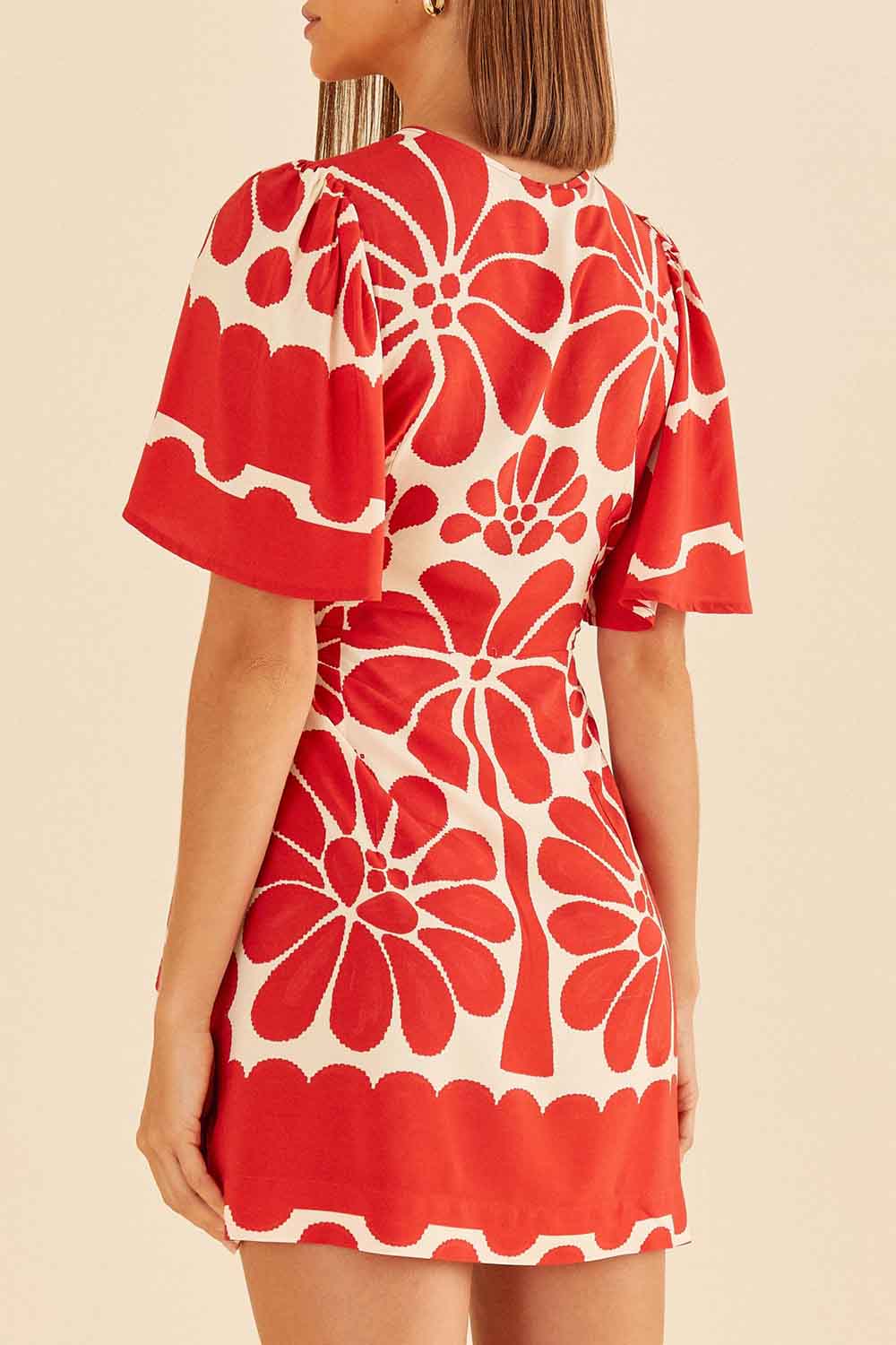 Vestido curto palermo farm Babadotop