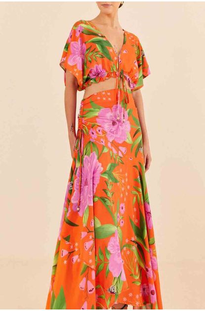 Saia-cropped-floral-bem-me-quer-farm-esquerda