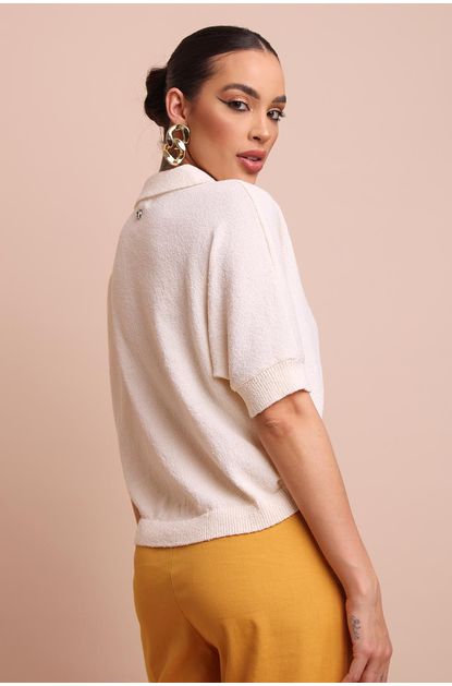 Polo-de-tricot-manga-curta-animale-jeans-centro