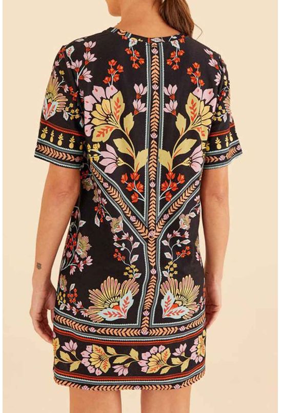 Vestido-t-shirt-em-flor-preto-farm-centro Vestido-t-shirt-em-flor-preto-farm-centro
