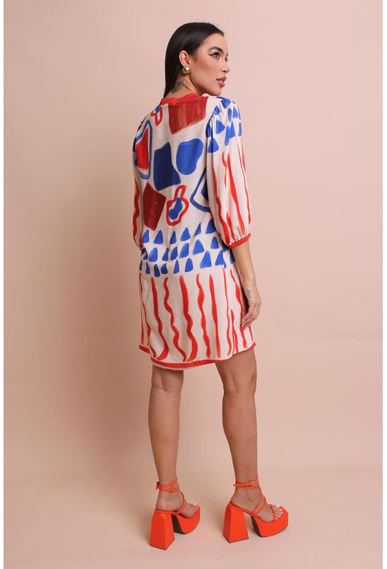 Vestido-t-shirt-geometria-navy-pequia-centro