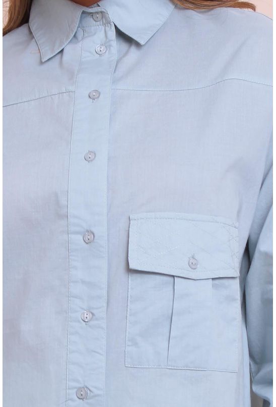 Camisa-de-voil-manga-longa-com-bolso-animale-jeans-detalhe