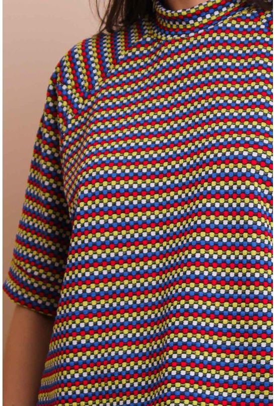 Blusa-de-malha-raglan-pixel-navy-amarelo-pequia-detalhe