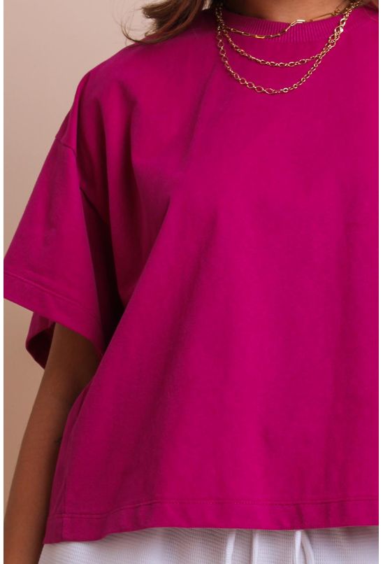 Blusa-t-shirt-oversize-rosa-labrava-detalhe
