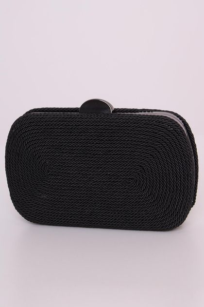 Clutch-de-algodao-torcido-preto-labrava--principal