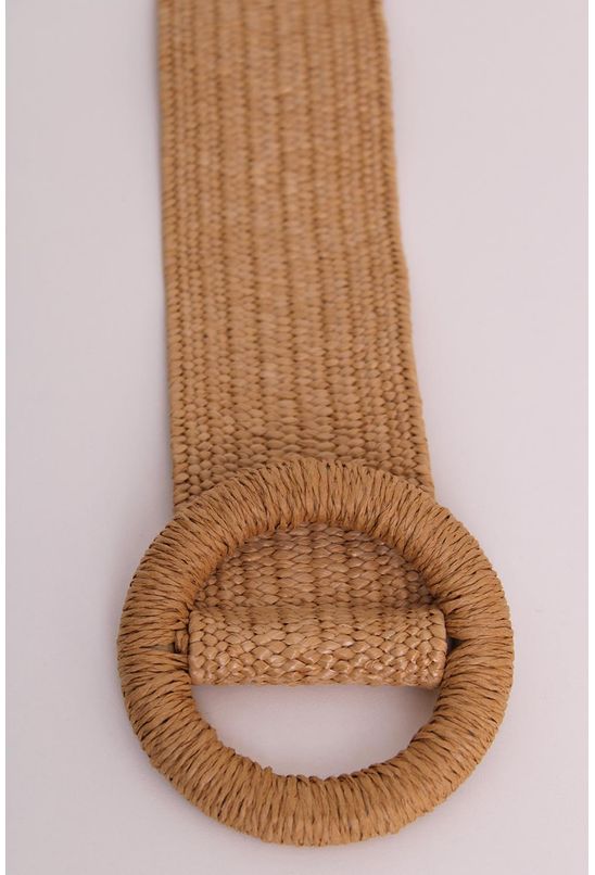 Cinto-de-palha-com-fivela-redonda-bege-pequia-direita Cinto-de-palha-com-fivela-redonda-bege-pequia-direita