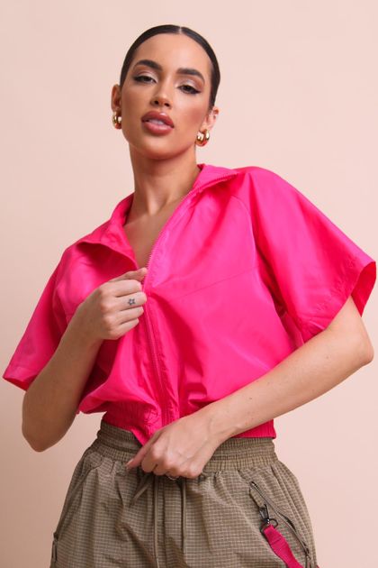 Blusa-de-nylon-manga-curta-animale-jeans--principal Blusa-de-nylon-manga-curta-animale-jeans--principal