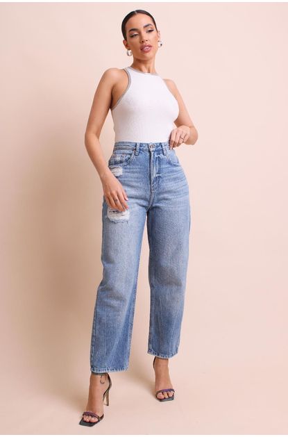 Calca-jeans-nipper-detalhes-destroyed-animale-jeans-esquerda