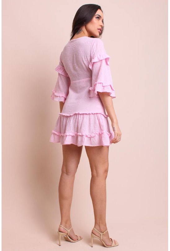 Vestido-curto-voil-babados-rosa-pequia-centro