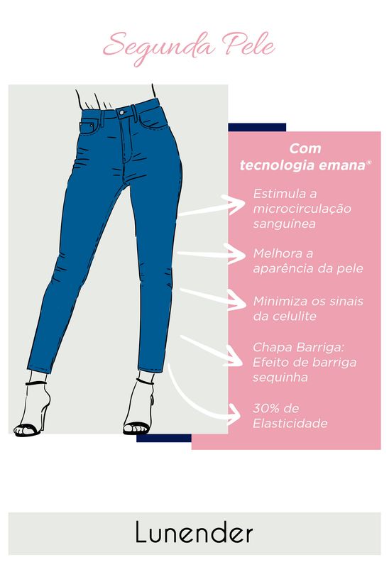 Calça jeans store cor de pele