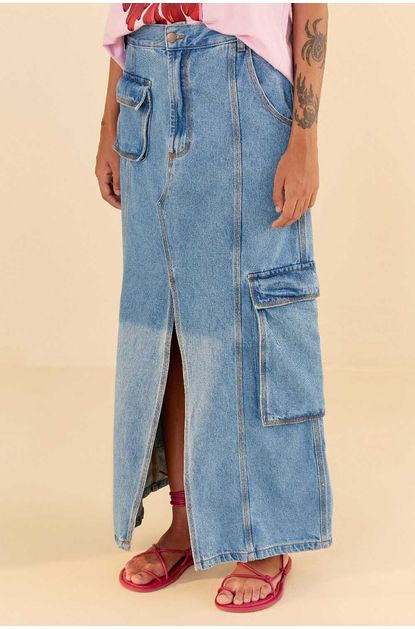 Saia-longa-cargo-jeans-farm--principal