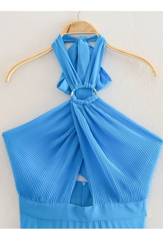 Vestido-curto-transpassado-azul-esquerda