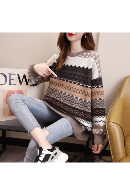 Blusa-de-tricot-listrada-marrom--principal