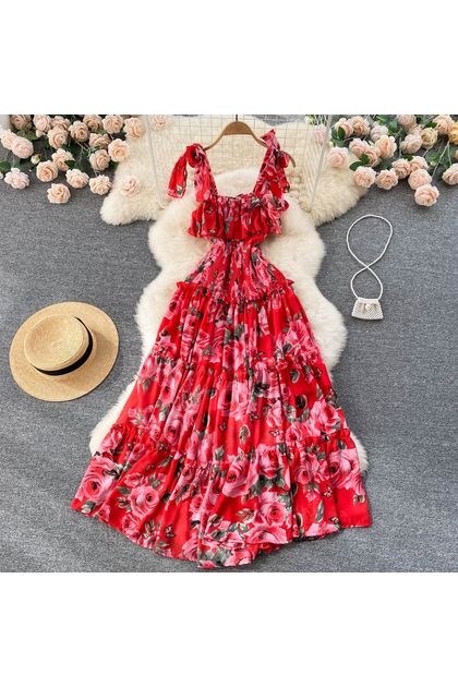 Vestido-decote-v-com-babados-vermelho--principal Vestido-decote-v-com-babados-vermelho--principal