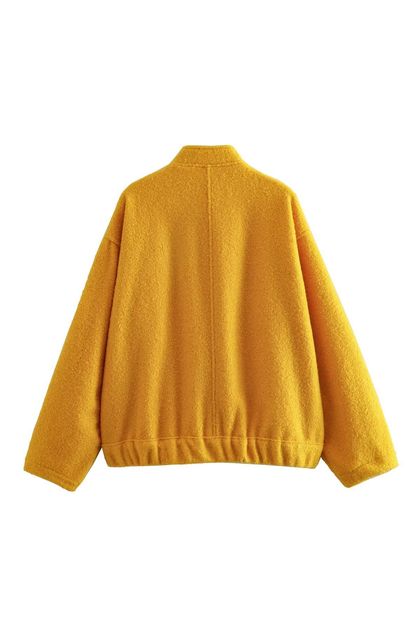 Blusa-manga-longa-drapeada-amarela--principal Blusa-manga-longa-drapeada-amarela--principal