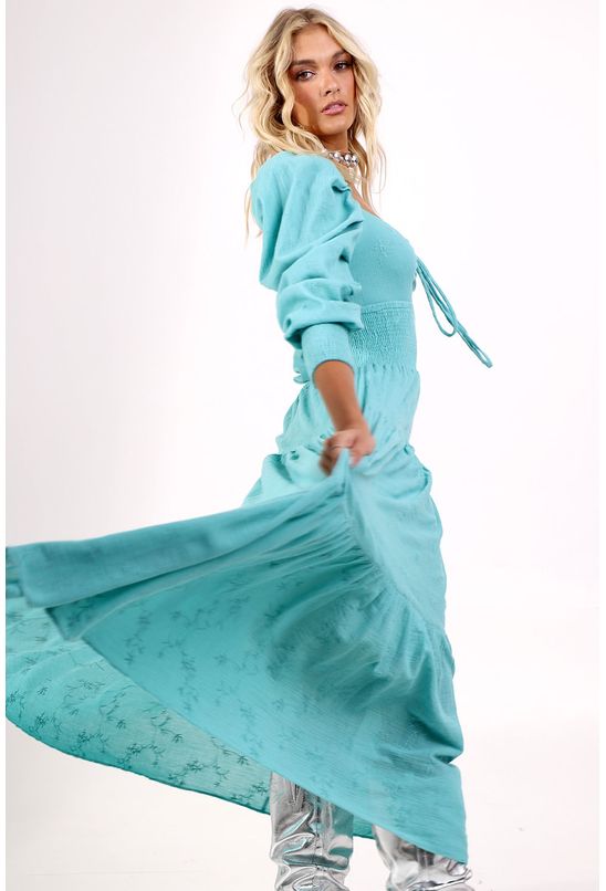 Vestido-longo-voil-verde-pequia-detalhe Vestido-longo-voil-verde-pequia-detalhe