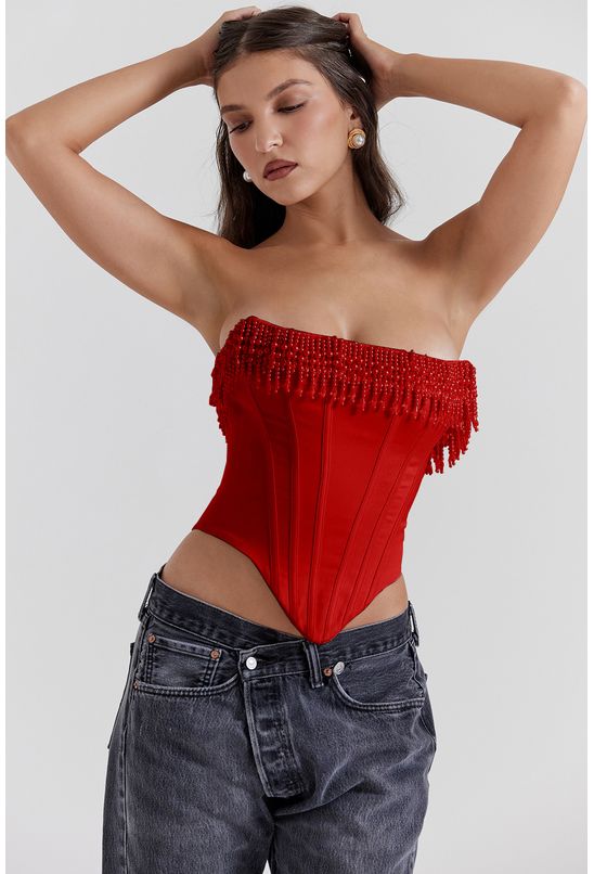 Blusa-corpete-sem-alca-de-perolas-vermelha Blusa-corpete-sem-alca-de-perolas-vermelha