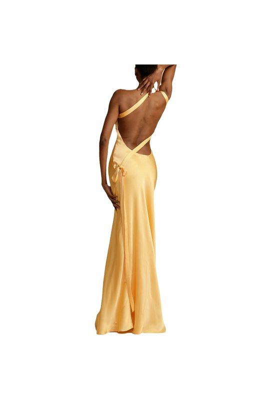 Vestido-longo-amarelo-calda-assimetrica