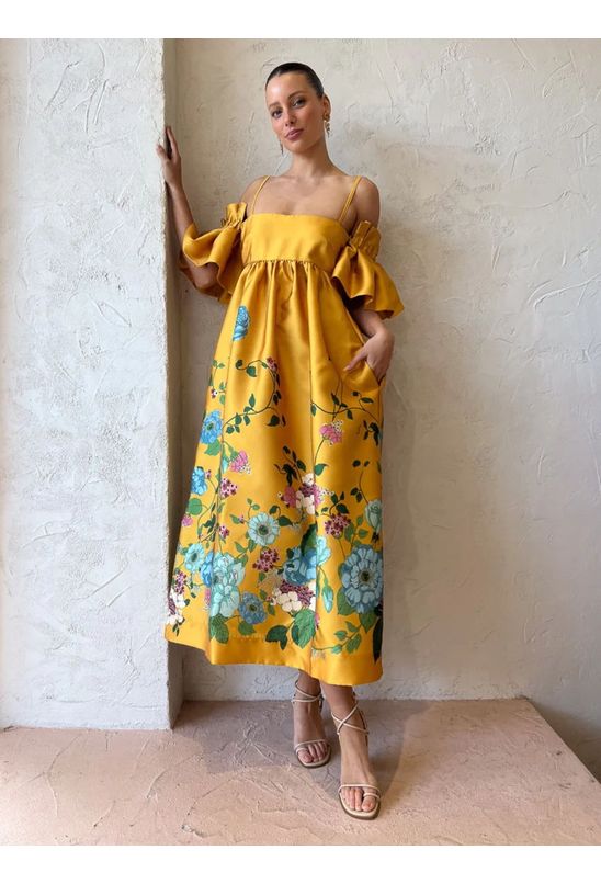 Vestido-midi-ombro-a-ombro-amarelo