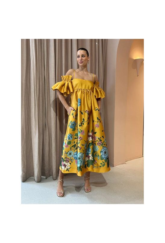Vestido-midi-ombro-a-ombro-amarelo