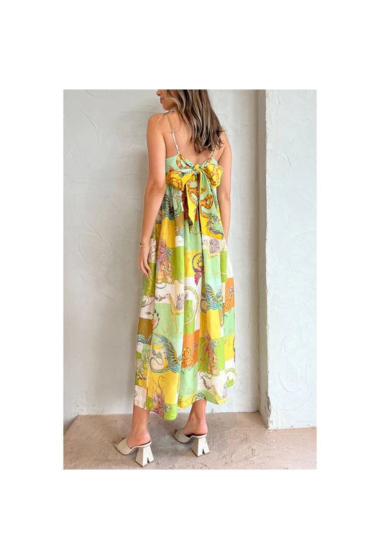 Vestido-midi-de-alca-amplo-amarelo