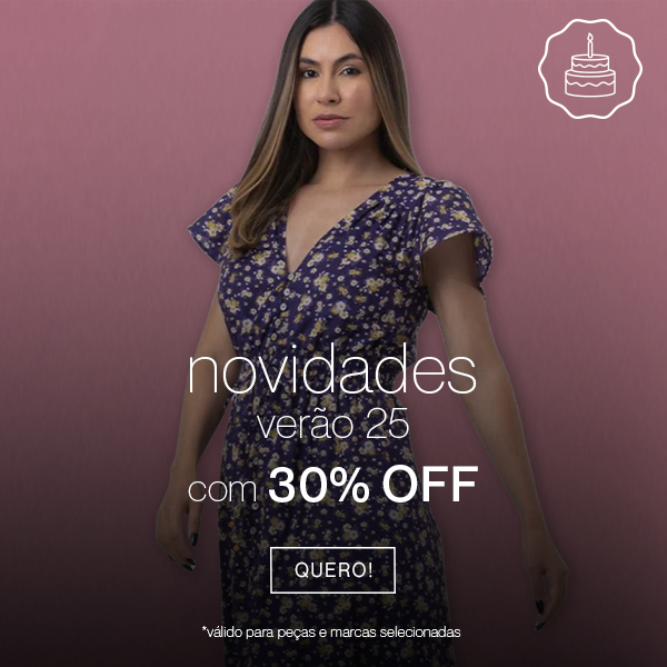 novidades com 30% off