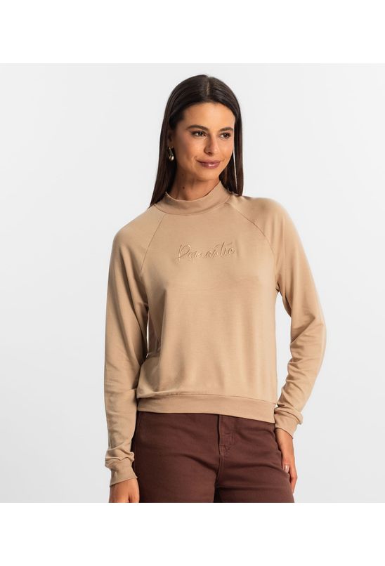 Blusão Raglan Feminino Rovitex Marrom