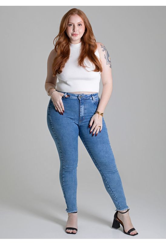 Calça Jeans Sawary Plus Size 279219 Babadotop